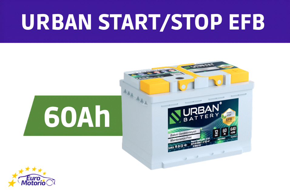 <font color="#ffc801">38256</font> AKUMULATOR URBAN START/STOP EFB 60Ah