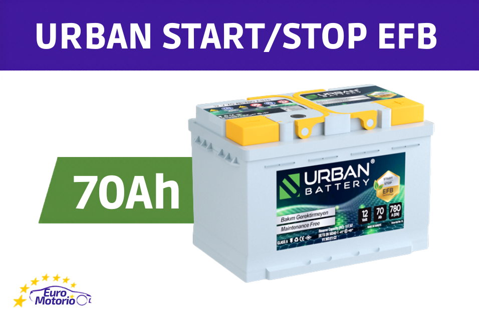 <font color="#ffc801">36896</font> AKUMULATOR URBAN START/STOP EFB 70Ah