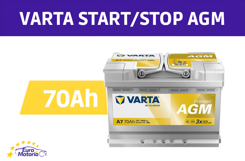<font color="#ffc801">16777</font> AKUMULATOR VARTA START/STOP AGM 70Ah