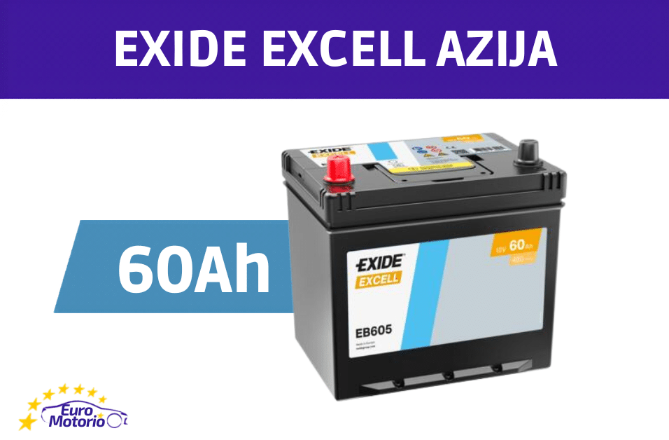 <font color="#ffc801">41862</font> AKUMULATOR EXIDE EXCELL 60Ah AZIJA L+