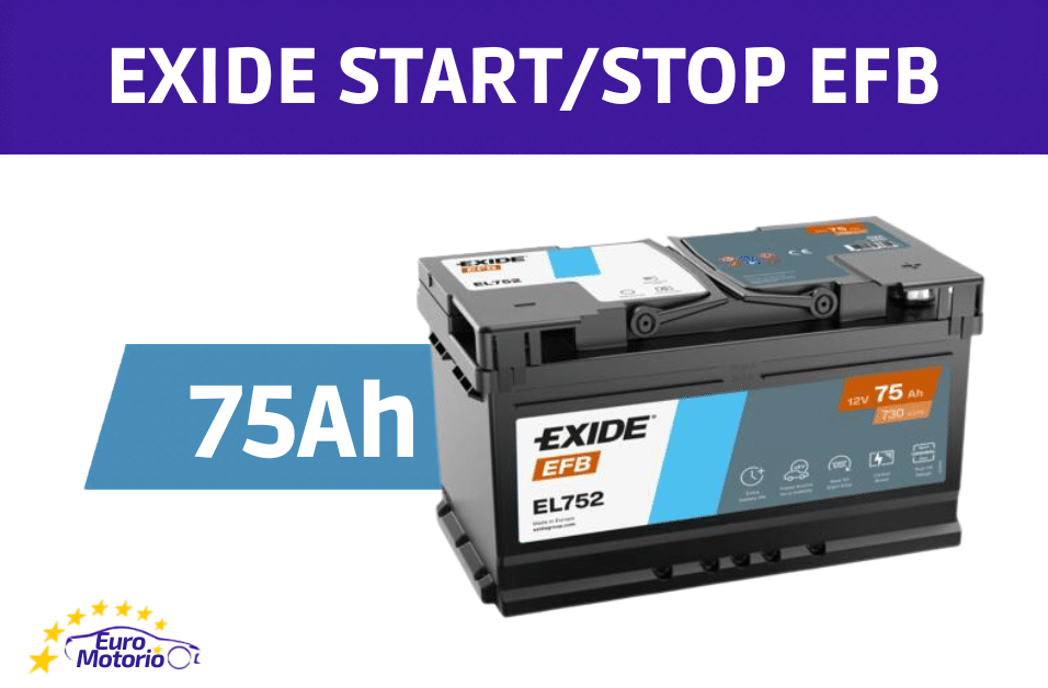 <font color="#ffc801">39483</font> AKUMULATOR EXIDE START/STOP EFB 75Ah
