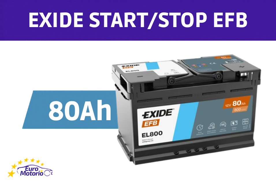 <font color="#ffc801">39213</font> AKUMULATOR EXIDE START/STOP EFB 80Ah